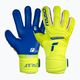 Reusch Attrakt Duo goalkeeper's gloves yellow-blue 5270055 5