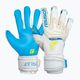 Reusch Attrakt Aqua blue and white goalkeeping gloves 5270439 5