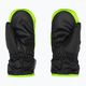 Children's ski glove Reusch Ben Mitten black/neon green 2