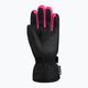 Reusch Flash Gore-Tex children's ski gloves black/black melange/pink glo 8