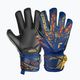 Reusch Attrakt Silver Junior premium blue/gold/black children's goalkeeper gloves