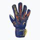 Reusch Attrakt Grip Junior premium blue/gold children's goalkeeping gloves 2
