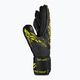 Reusch Attrakt Infinity Finger Support children's goalkeeper gloves black/gold/yellow/black 4