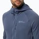 Men's Jack Wolfskin Kolbenberg Hooded Fz evening sky fleece sweatshirt 4