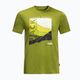 Men's Jack Wolfskin Crosstrail Graphic trekking t-shirt green 1801671_3017 3