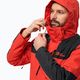 Jack Wolfskin men's Jasper 3in1 strong red rain jacket 6