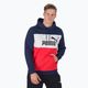 Men's hoodie PUMA Ess+ Colorblock navy blue and red 670168 06