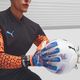 PUMA Ultra Ultimate1 NC goalkeeper's gloves ultra orange/blue glimmer 7