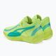 Men's basketball shoes PUMA Rise Nitro fast yellow/electric peppermint 3
