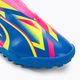 PUMA Match Ll Energy TT + Mid Jr children's football boots luminous pink/ultra blue/yellow alert 7