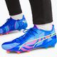PUMA King Ultimate Energy FG/AG men's football boots ultra blue/luminous pink/luminous blue 11