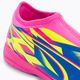 PUMA Ultra Match LL Energy IT+Mid Jr children's football boots luminous pink/ultra blue/yellow alert 8