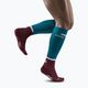 CEP Tall 4.0 men's compression running socks petrol/dark red 2