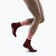 CEP Women's Compression Running Socks 4.0 Mid Cut rose/dark red 5