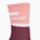 CEP Women's Compression Running Socks 4.0 Mid Cut rose/dark red 3