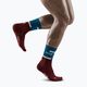 CEP Men's Compression Running Socks 4.0 Mid Cut petrol/dark red 5