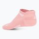 CEP Women's Compression Running Socks 4.0 No Show rose 3