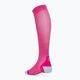 CEP Ultralight pink/dark red women's compression running socks 2