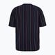 FILA men's Lobito Pinstriped black iris/two colour stiped T-shirt 6