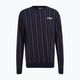 Men's FILA Lobito Pinstriped Crew black iris/two colour stiped sweatshirt 5