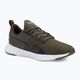 PUMA Flyer Runner dark olive/puma black/sunset stream running shoe