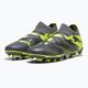 PUMA Future 7 Match Rush FG/AG strong grey/cool dark grey/electric lime children's football boots 10