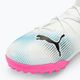 Children's football boots PUMA 7 Match TT + Mid puma white/puma black/poison pink 7