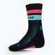 CEP Miami Vibes 80's men's compression running socks black/blue/pink 4