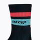 CEP Miami Vibes 80's men's compression running socks black/blue/pink 5