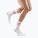 CEP Miami Vibes 80's men's compression running socks white/pink sky 2