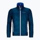 Men's ORTOVOX Swisswool Piz Boval hybrid jacket blue reversible 6114100041 8
