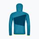 Men's trekking sweatshirt Ortovox Fleece Grid Hoody blue 87211 6