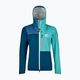 Women's ORTOVOX 3L Ortler rain jacket blue 7061600006 5