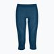 Women's thermoactive trousers ORTOVOX 120 Comp Light Short petrol blue 3