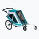 Qeridoo Speedkid2 two-seater bicycle trailer blue Q-SK2-21-P 2