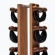 NOHrD SwingBell dumbbells with Tower Oxbridge stand Cherry 2-8kg 2