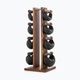 NOHrD SwingBell dumbbells with Tower Classic stand Walnut 2-8 kg