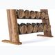 NOHrD DumbBell dumbbells with stand Classic Walnut 5-25 kg 3