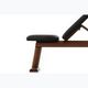 Exercise bench NOHrD Bench Press Classic Walnut Natural Leather 3