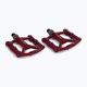 Exustar red bicycle pedals PB557 2