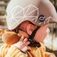 Scoot & Ride Helmet XXS-S brown lines 10