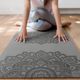 Yoga Design Lab Flow Pure 6 mm green Mandala Charcoal yoga mat 6