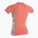 Women's swim shirt O'Neill Side Print Rash Guard orange 5405S 2