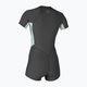 O'Neill Bahia 2/1 mm Front Zip S/S Spring graphite/mirage tropical women's wetsuit 2