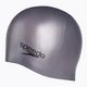 Speedo Plain Moulded Silicone silver swimming cap 8-709849086 2
