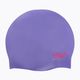 Speedo Plain Moulded purple children's swimming cap 8-70990d438