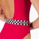 Speedo Belted Deep U-Back women's one-piece swimsuit red 12363F338 5
