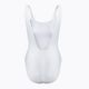 Women's one-piece swimsuit Speedo Deep U-BK Hi Leg PT AF white 8-12369 2