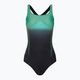 Speedo Digital Placement Medalist women's one-piece swimsuit black-blue 68-12199G702