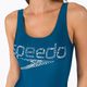 Women's one-piece swimsuit Speedo Logo Deep U-Back blue 68-12369G711 8